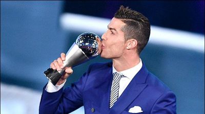 The world's best footballer Crowned Cristiano Ronaldo