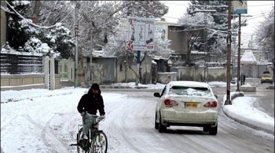 Second day of snowfall in Quetta, increased the coldness