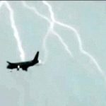 Passenger Plane was hit by lightning in air in Mascco