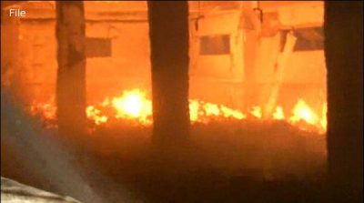 Sukkar: Blaze in Govt. bank record and significant equipment burnt