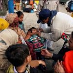 Karachi: The beginning of the polio campaign, targeted of 22 million children