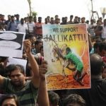 Tamil Nadu: demonstration against the ban on traditional game Jalikattu
