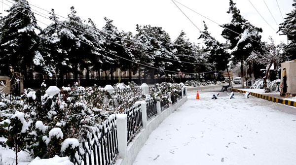 Queen Kohsar, snowfall in upper areas of Upper Hazara