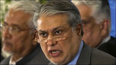 Flying terrified opponents with meets the dream of progress, Ishaq Dar