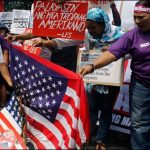 Trump became president, the United States began with protests around the world