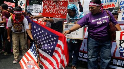 Trump became president, the United States began with protests around the world