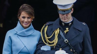 US first lady styling penetrating impact of the swearing-in Oath-taking ceremony