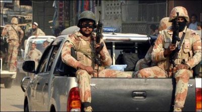 Rangers raid on secret information in Lyari, weapons recovered