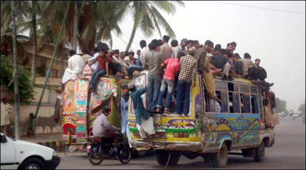 Karachi: Not being able to travel on public transport in current situation