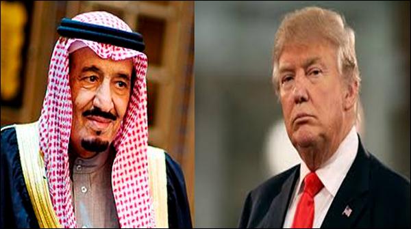 ٹرمپ کا سعودی فرماں رواں شاہ سلمان سے ٹیلی فونک رابطہ