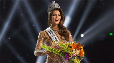 French Hasina was set 'Miss Universe' crown on his head