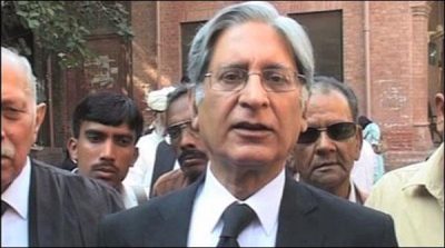 Letters can not be evidence of business of Mian Sharif, Aitzaz