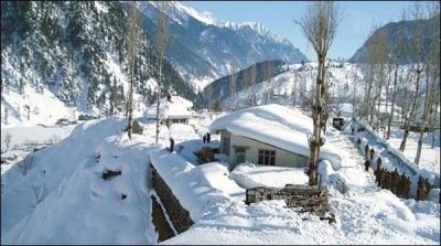 Intermittent snow in district Astore and Ghazar