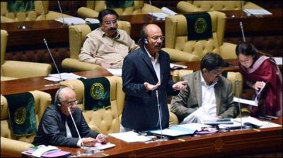 Reconstructive bill of wages in Sindh assembely, MQM resistance