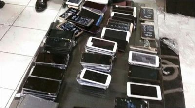 Recovered 1500 mobile and cameras from secret boxes of bus