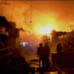 Terrible fire, burned 90 shops, dozens of vehicles in lipha