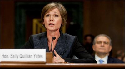 Trump has expelled to Sally yates from job