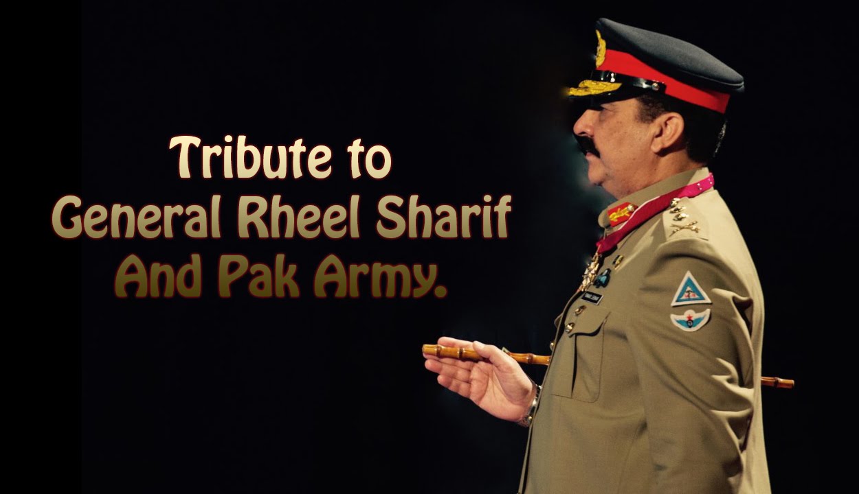 Raheel Sharif in the line of New Fire ba Asad ullah ghalib on today