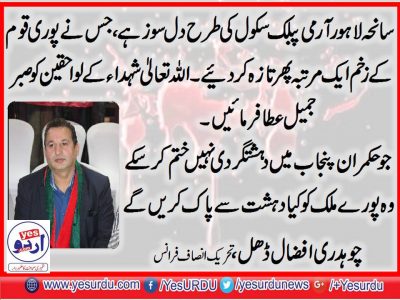 CH. AFZAL, DHAL, PTI, FRANCE