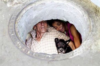 Spouses living in the sewer for the past 22 years