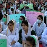 Nursing staff protests continue on the second day