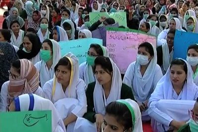 Nursing staff protests continue on the second day