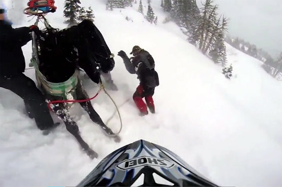 Idaho: horses was rescued who trapped in the icy mountains