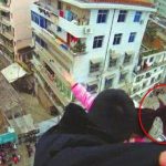 BEIJING husband a suicide attempt foiled of the wife pulled by the hair