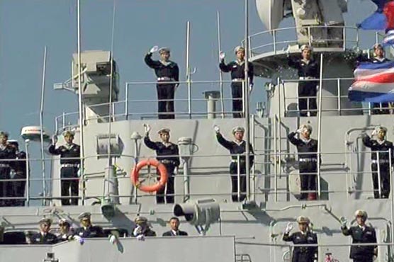 The naval peace exercises were started