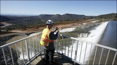 USA, WATER, LEAKAGE, FROM, BIGGEST, DAM, STOPPED,