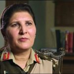 BRIG. NIGAR, JOHAR, FROM, SAWABI, PROMOTED, TO, 1ST, LADY, MAJOR, GENERAL,
