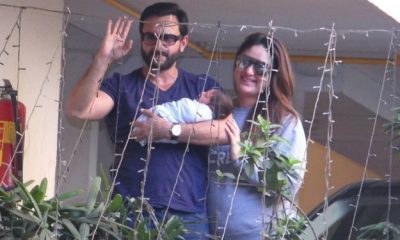 Kareena, and saif, ali, khan's, son, pics, gone, viral