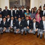 Embassy dinner in honor of the national cricket teams of French men and women from Pakistan in France