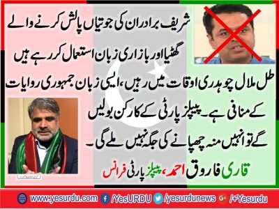 Qari Farooq Ahmed, SENIOR, LEADER, PPP, FRANCE