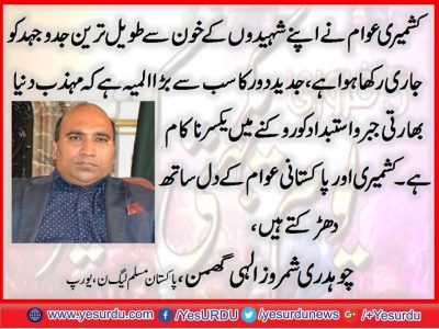 ch. shamroz ilahi ghumman, Advisor, youth wing, PMLN, Europe