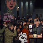 Democrats protest against ban on 7 Muslim countries