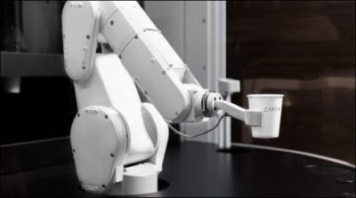Robots also make delicious coffee