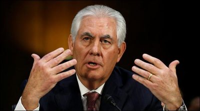 New US Secretary of State Rex tillerson take their oath