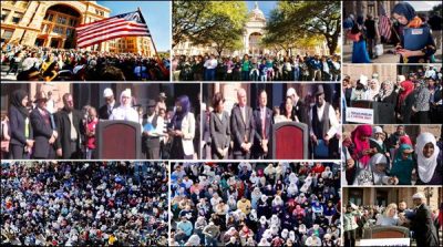 March of thousands of Muslims in Austin, condemned of Trump measures