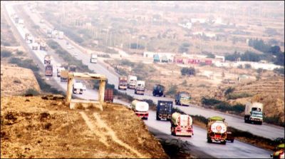 The receipt of heavy toll tax on incomplete motorway of Karachi