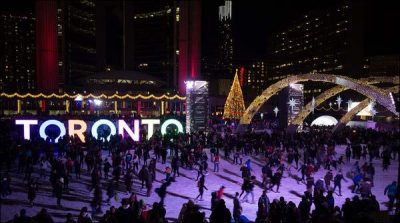 Light Festival, Toronto city was lit up with lights