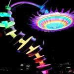 The colorful festival of lights stacked in Portland