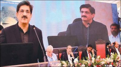 Second day of 3-day conference's at Moenjo daro