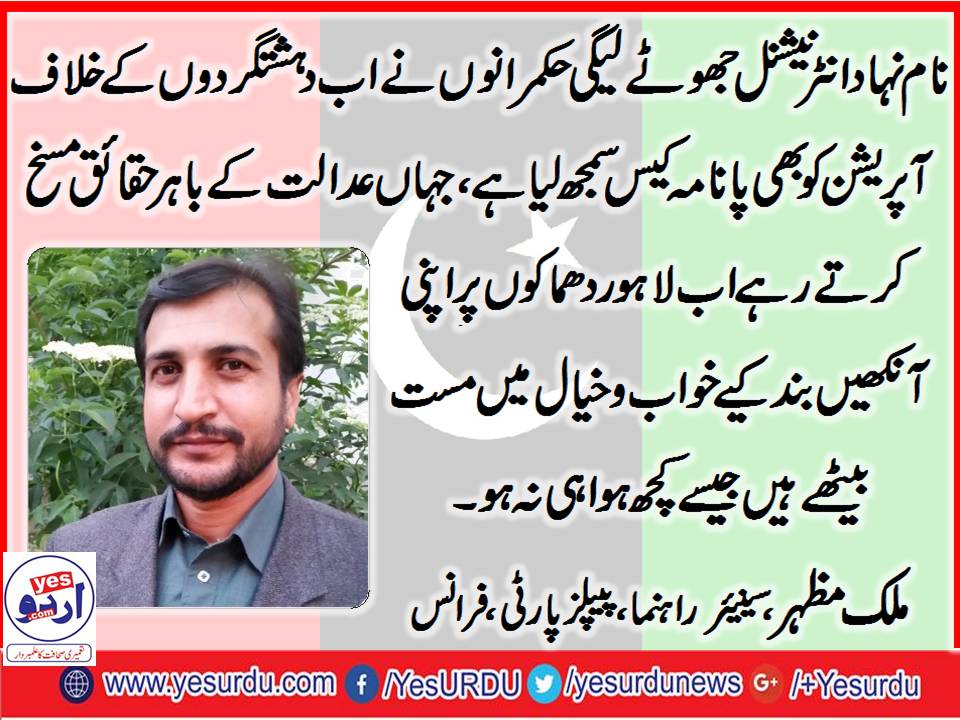 MALIK, MAZHAR, PPP, FRANCE