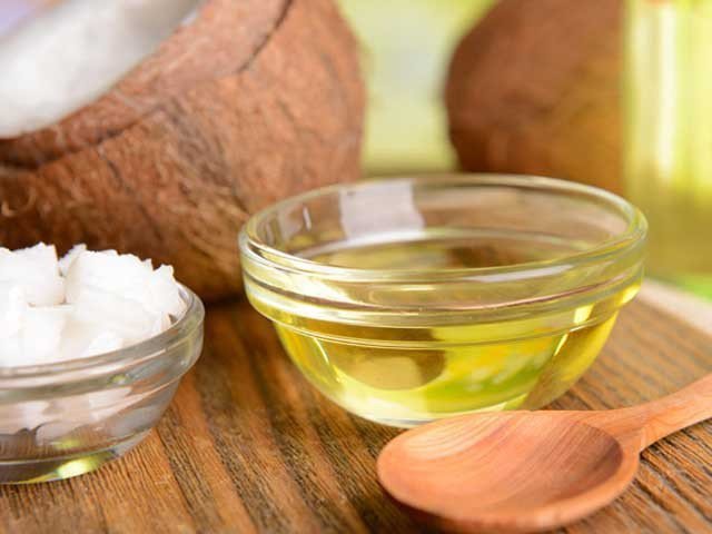 COCONUT, OIL, HELPS, GROWING, NEW, HAIR,