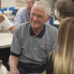 Hundred years old man's willingness to work on the birthday