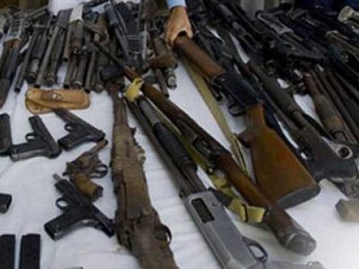 Karachi: Huge cache of weapons recovered in area of Korangi graveyard