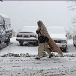 Continues intermittent snowfall in upper areas of Diamir
