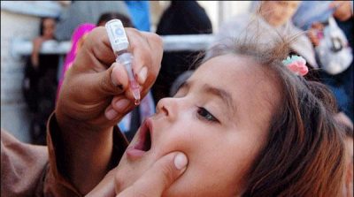 Starts the five-day anti-polio campaign in Peshawar