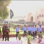 Pakistan Day: Guard change command ceremony at the Iqbal Shrine
